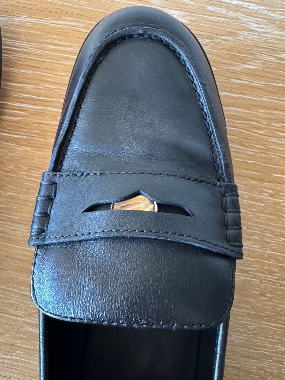 NWOB MADEWELL Women's The Grayson Penny Loafer True Black Leather Size 9.5 NX647 - Picture 14 of 15